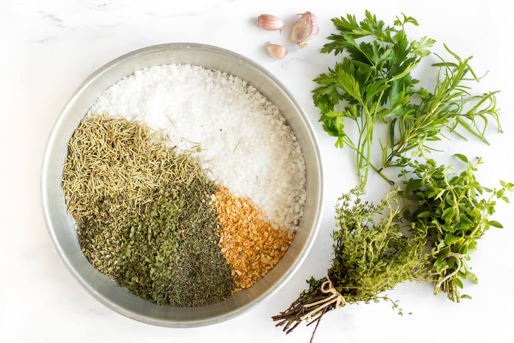 Natural unrefined Sea salt with Greek herbs