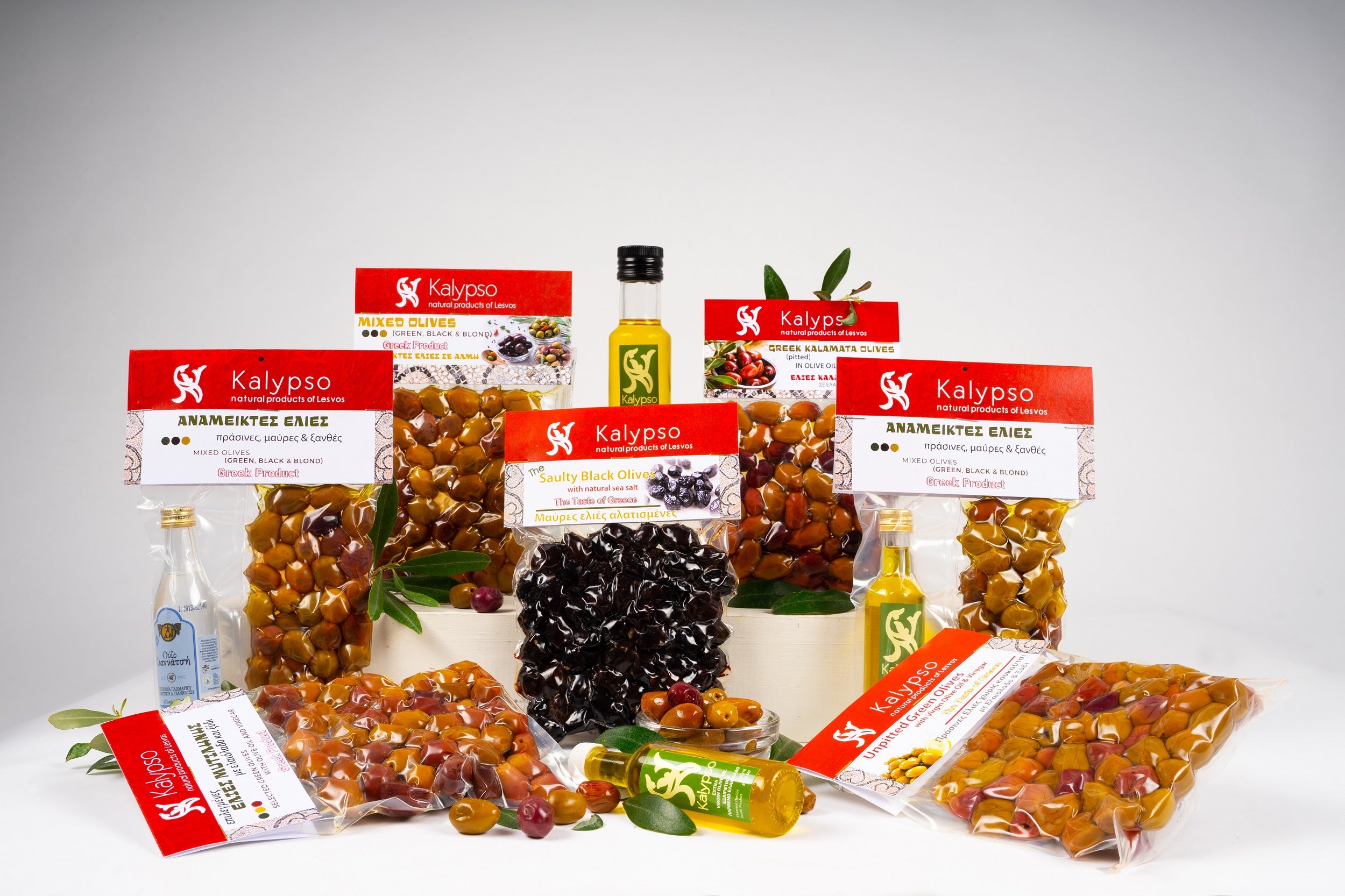 Selected Green Olives in Virgin Olive Oil and Vinegar-Vacuum 200g
